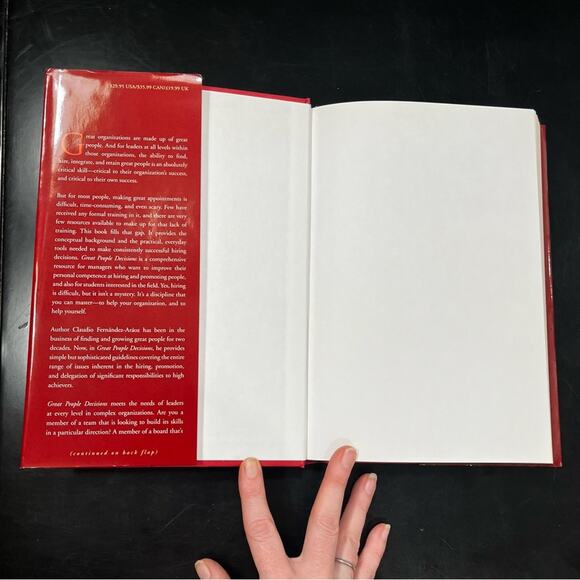 NEW Great People Decisions Hardcover Nonfiction Book by Claudio Fernandez Araoz - Picture 6 of 14
